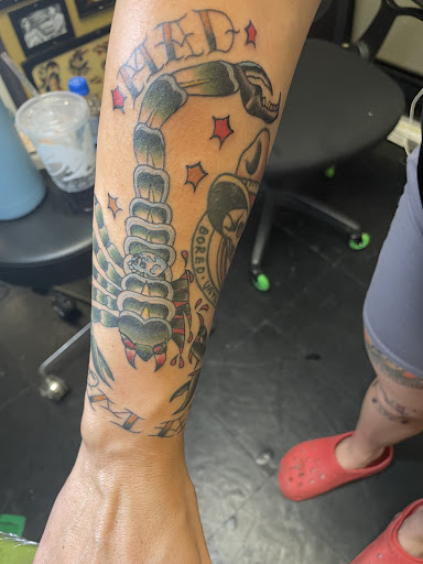 Explore blade runner tattoo ideas, creative tattoo ideas in Lawton, available at Liberty Port Tattoo
