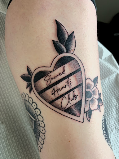 Explore cool leg tattoo ideas, creative tattoo ideas in Mount Clemens, available at Hand & Heart Tattoo