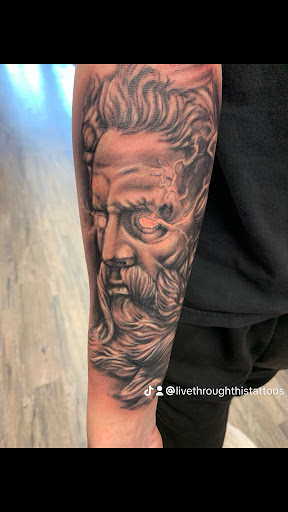 Explore cross tattoo cover up ideas, creative tattoo ideas in San Antonio, available at Its Live Through This Tattoos, Supplies, & Piercings