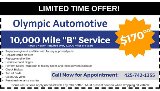 Auto Repair Shop «Olympic Automotive», reviews and photos, 13432 Mukilteo Speedway, Lynnwood, WA 98087, USA