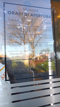 Menu du ManuVal à Scandolara Ravara