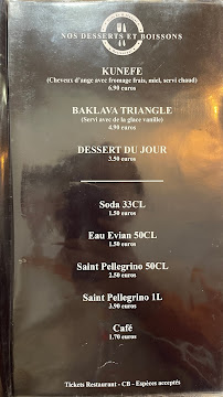 Urfa Et & Mangal à Marseille menu
