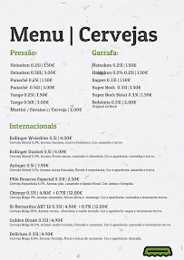 Menu du DIDU Bar à Cardielos