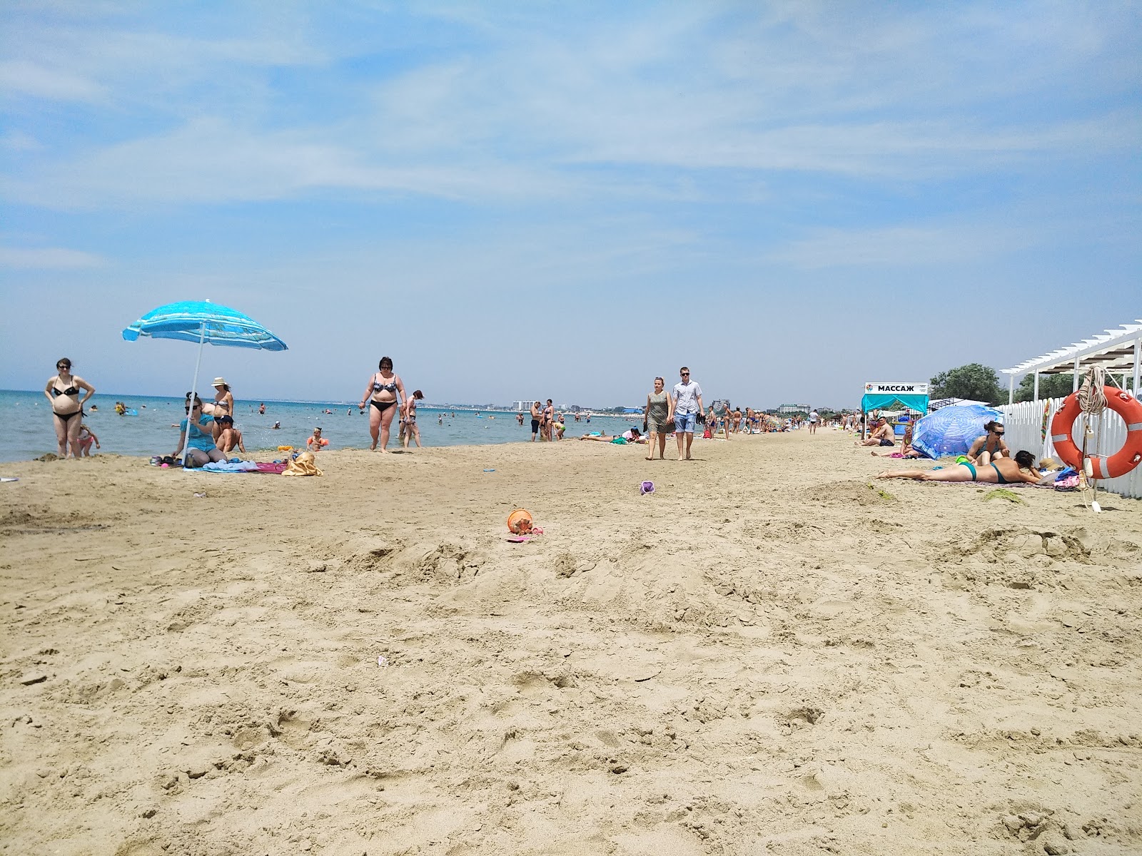 Foto van Sanmarin Strand met turquoise puur water oppervlakte