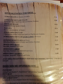 Menu du Taverne & Bistro EurOlympia à Übach-Palenberg