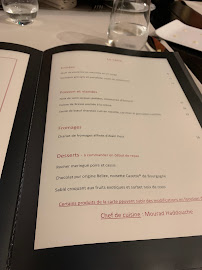 Restaurant français Loiseau des Vignes à Beaune (le menu)