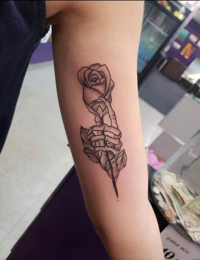 Explore memento mori tattoo ideas, creative tattoo ideas in Denver, available at 5280 INK