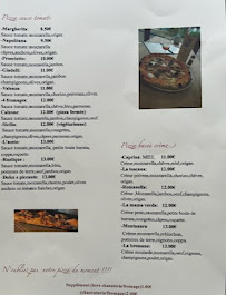 Carte du Pizzeria La Bottega à Buxy