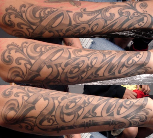 Explore scripture tattoo ideas for guys, creative tattoo ideas in Stockton, available at Stockton Tattoo & Piercing