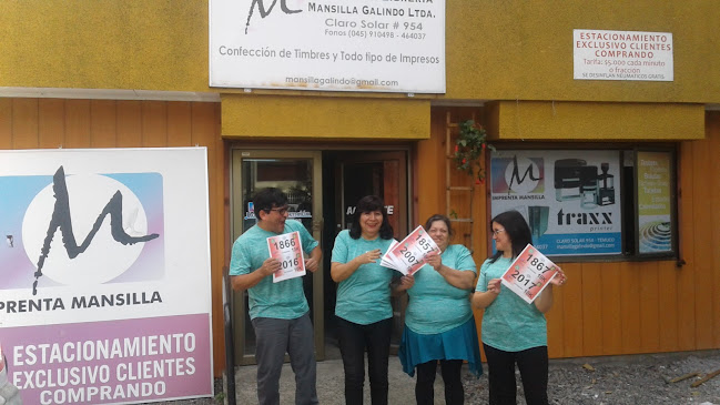 Opiniones de Imprenta y Libreria Mansilla Galindo Lim en Temuco - Librería