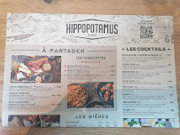 Menu du Hippopotamus Steakhouse à Paris