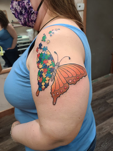 Explore skyrim tattoo ideas, creative tattoo ideas in Meadville, available at Lucky Lucys Tattoo and Art Studio