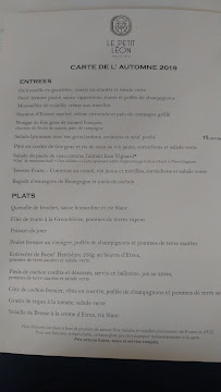 Restaurant Léon de Lyon à Lyon menu