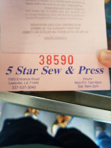 5 Star Sew & Press in Leesville, Louisiana
