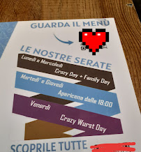 Würsteria11 à Varese carte