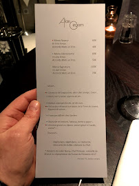 Restaurant Alan Geaam à Paris menu