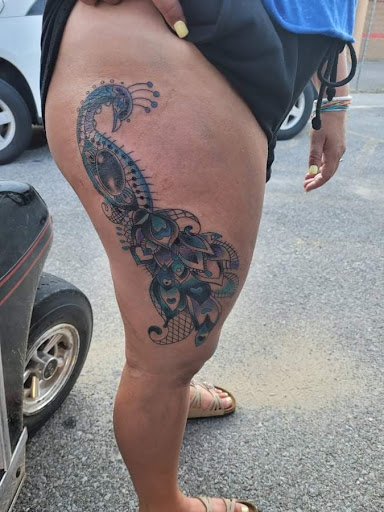 Explore goofy tattoos ideas, creative tattoo ideas in Oak Grove, available at Hell or High Water Tattoo Shop