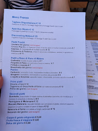 Menu du Mosto à Matera