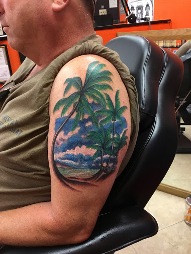 Explore trigun tattoo ideas, creative tattoo ideas in Satellite Beach, available at Rocksteady Tattoo Company