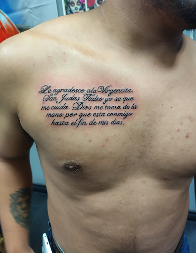 Explore script tattoo ideas for guys, creative tattoo ideas in North Hollywood, available at Papa Flash Tattoos