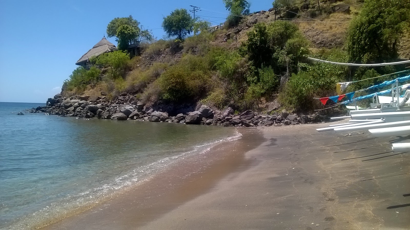 Foto van Bintang Beach en de nederzetting