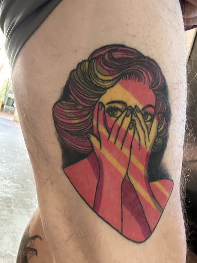 Explore ghost cat tattoo ideas, creative tattoo ideas in Denver, available at Mantra Tattoo and Piercing