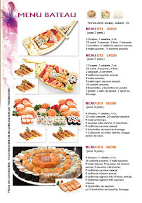 Carte du Nagoya Sushi Rouen - Restaurant japonais à Rouen