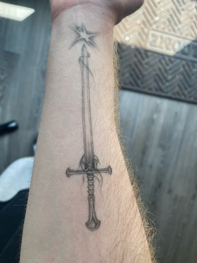 Explore campfire tattoo ideas, creative tattoo ideas in Tarzana, available at Patch Tattoo Therapy