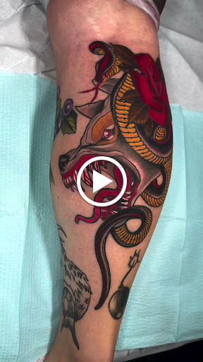 Explore tramp stamp cover up tattoo ideas, creative tattoo ideas in Charlottesville, available at Spitfire Tattoo & Gallery