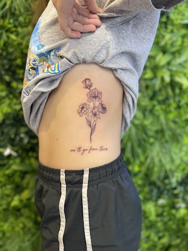 Explore butterfly vine tattoo ideas, creative tattoo ideas in Davenport, available at Fine Ink Studios Tattoos