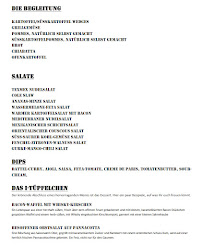 Menu du LA Smoke King à Mockrehna