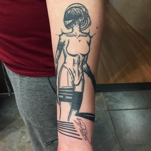 Explore plague doctor tattoo ideas, creative tattoo ideas in Redding, available at The Salty Sloth Tattoo