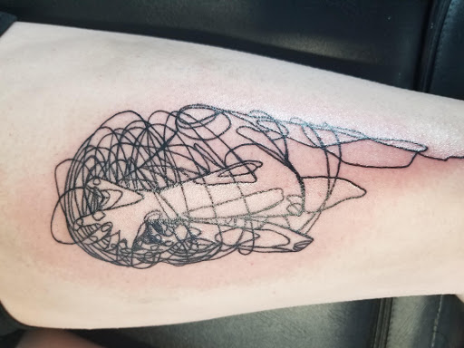 Explore catfish tattoo ideas, creative tattoo ideas in Arcade, available at 98 South Tattoo and Piercing