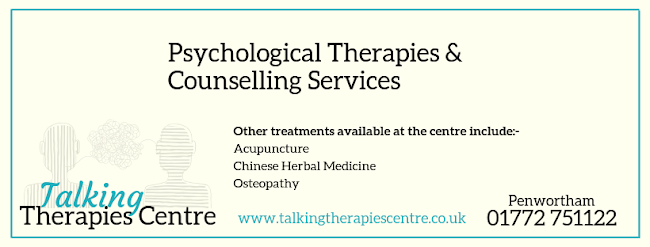 Talking Therapies Centre, 30a Liverpool Rd., Penwortham, Preston PR1 0DQ, United Kingdom