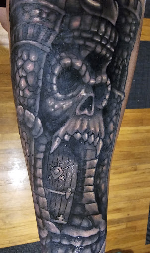 Explore african warrior tattoo ideas, creative tattoo ideas in Astoria, available at 10 Thousand Foxes Tattoo - Astoria