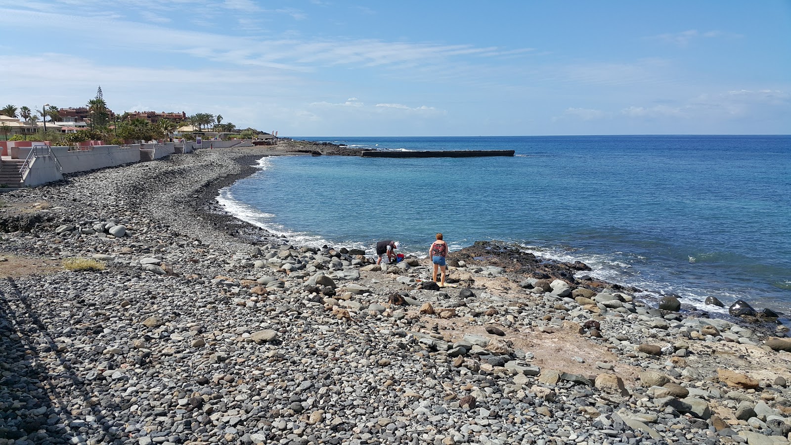 Foto de La Arenita Beach com água cristalina superfície