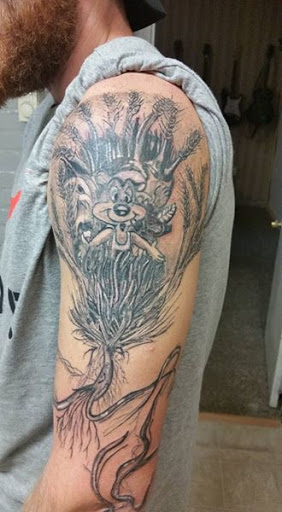 Explore hurricane tattoo ideas, creative tattoo ideas in Cumberland, available at Queen City Ink