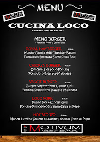 Menu du Loco Motivum Bar à Ternate
