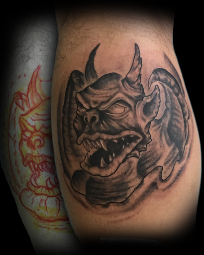 Explore tattoo ideas firefighter, creative tattoo ideas in Buford, available at Norsk Studios Tattoos & Piercings