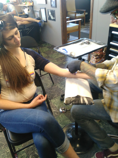 Explore australian shepherd tattoo ideas, creative tattoo ideas in Caldwell, available at Craigs Tattoo Co