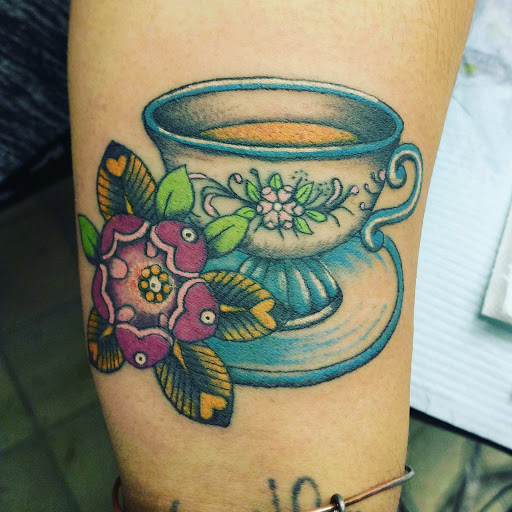 Explore wine glass tattoo ideas, creative tattoo ideas in Carbondale, available at MsCandyTattoo