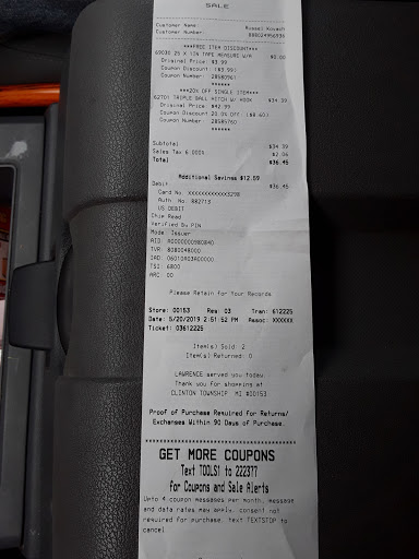 Hardware Store «Harbor Freight Tools», reviews and photos, 34900 Groesbeck Hwy, Charter Twp of Clinton, MI 48035, USA