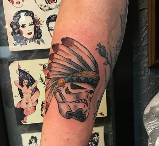 Explore side arm tattoo ideas, creative tattoo ideas in Milwaukee, available at Bay Street Tattoo Co.