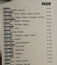 Spib Pizza à Milan menu
