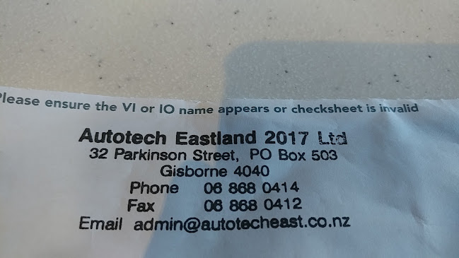 Autotech Eastland 2017 Ltd - Gisborne