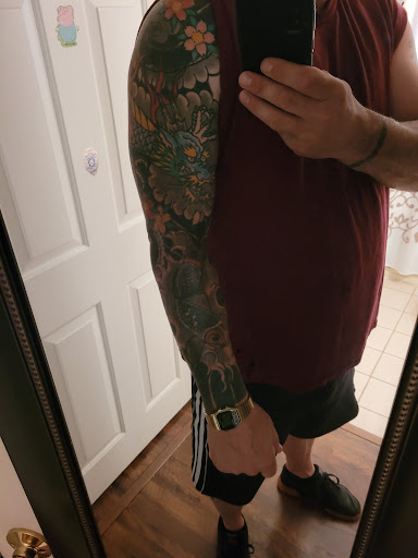 Explore ruby tattoo ideas, creative tattoo ideas in Atlantic City, available at Diving Horse Tattoo