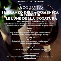Acquaviva - La Taverna del Castello à Rocca d'Evandro menu