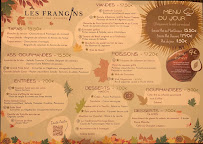 Les Frangins à Saint-Médard-en-Jalles menu