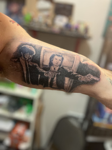 Explore cowboy bebop tattoo ideas, creative tattoo ideas in Puyallup, available at Get Right Studios