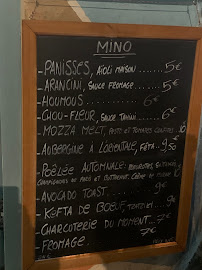 GRILL MENILMONTANT à Paris menu